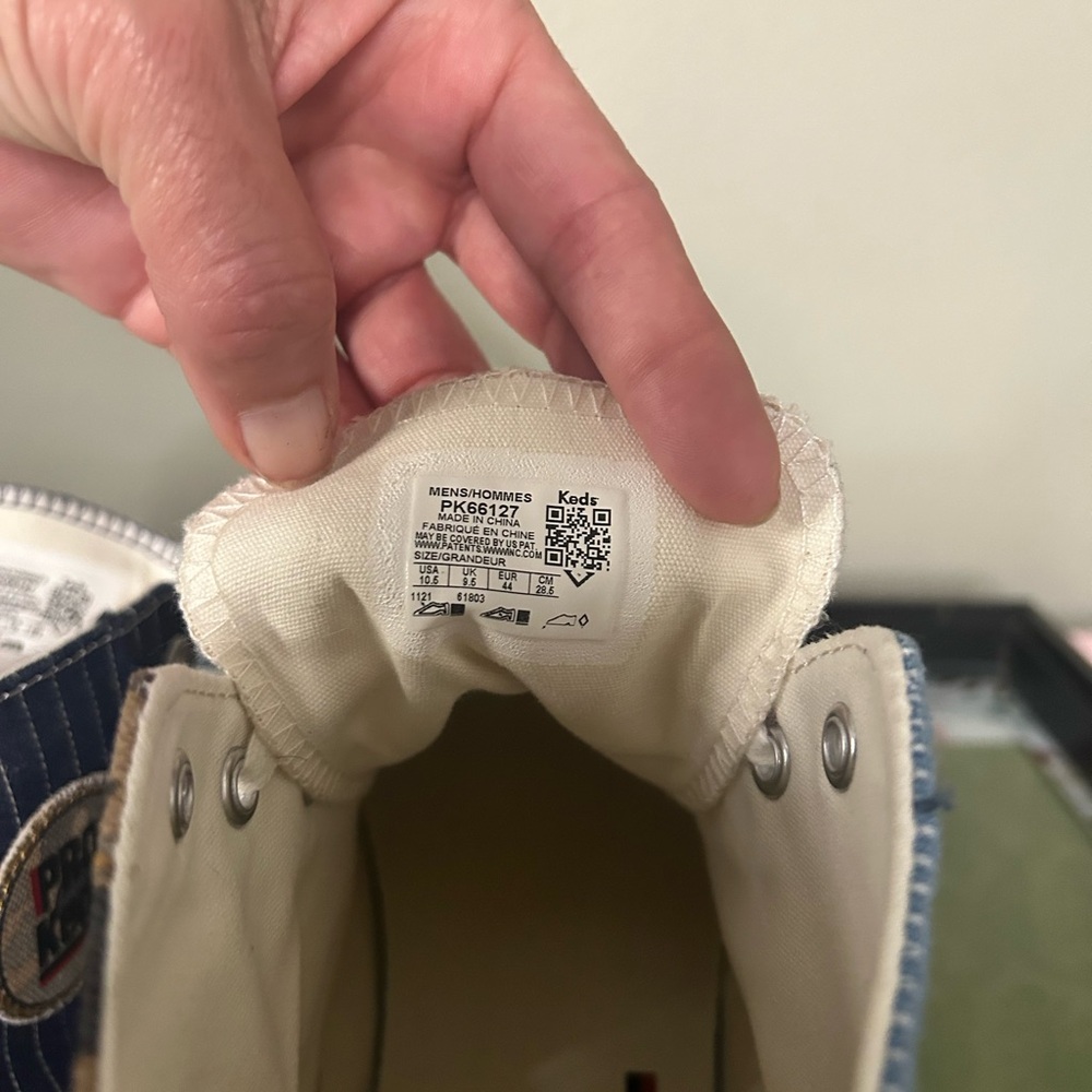 Pro-Keds High-Top Sneakers in Denim & Beige - Picture 9 of 10